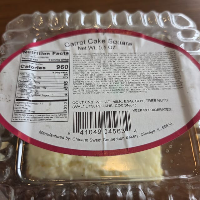 Carrot Cake.