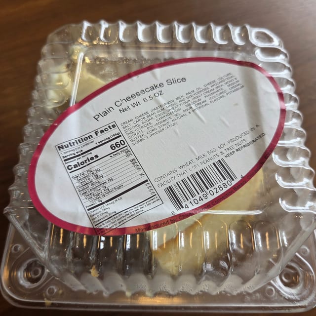 Plain Cheesecake.